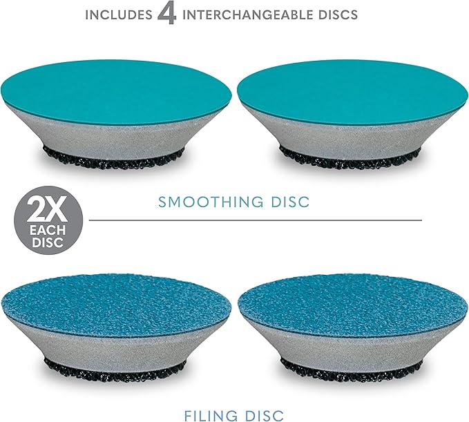 Bellasonic Electric Foot File + Callus Remover with Unique Oscillating Head – File & Smooth Dry, Hardened & Cracked Skin on Heels & Toes – Salon Quality Pedicure at Home w/Portable, Rechargeable Set