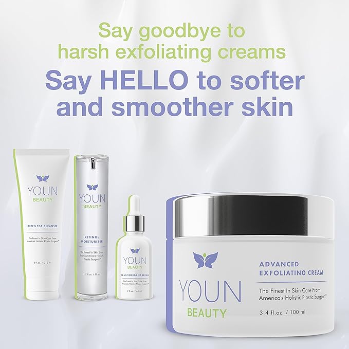 YOUN Beauty Wash-Off Exfoliating Face Wash by Dr. Anthony Youn – Paraben-Free, Gentle Face Exfoliator with Shea Butter, Vitamin E, Jojoba Oil, and Grapeseed Oil (100 ml)