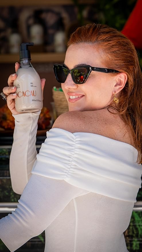 Natura Ekos Cacau Collagen Boosting Body Lotion - Vegan Skin Care - Moisturize & Firm Skin Texture - Boost Collagen Production - Brazilian Beauty Secrets - Self Care & Body Care - 13.5 fl oz (400 ml)