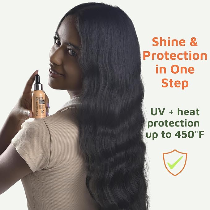 Hair Oil for Frizzy, Damaged, Dry Hair | Hydrating, Lightweight, Vegan & Natural Hair Oil | Tames Frizz, Adds Shine, Softness, Conditioning & Heat Protectant for All Hair Types