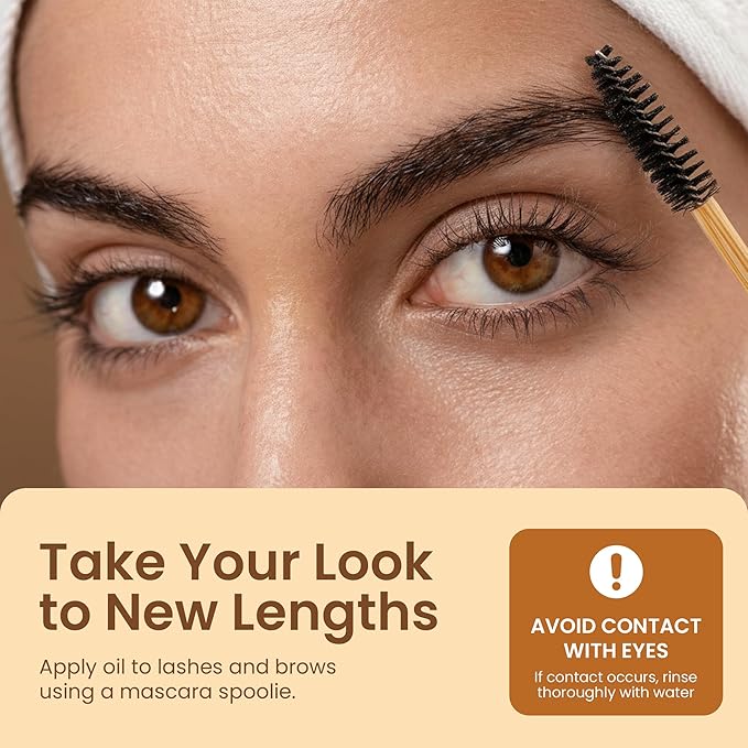 Castor Oil Organic & Cold Pressed – Nourishing Treatment for Hair & Skin – Eyelash & Brow Serum – Aceite de Ricino - Hexane Free, Vegan, 8oz