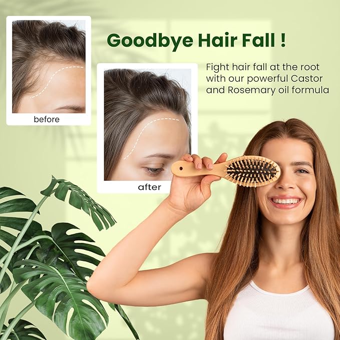 Natural Riches Castor Oil with Rosemary Oil, 8 fl oz, For Stronger, Fuller and Thicker Hair Growth - Organic Castor Oil with Rosemary Oil Premium Grade hair treatment