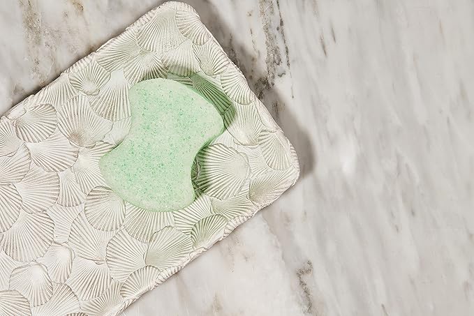 Spongeables Pedi Scrub Foot Exfoliating 5+ Wash Sponge, Citron Eucalyptus, 6 Count