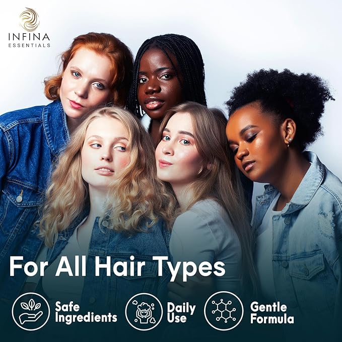 Biotin 2-in-1 Shampoo and Conditioner for Men & Women – Hair Thickening & Strengthening Shampoo with Saw Palmetto, Keratin, Caffeine & Vitamin E – Convenient Daily Use – 16 fl oz