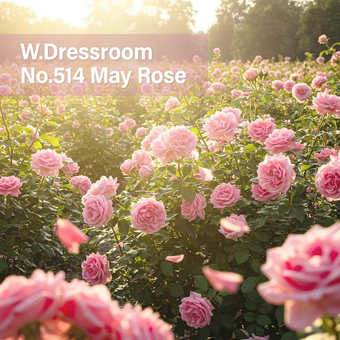 W.Dressroom Moisturizing Hand Cream for Dry Hands, Non-Greasy, Quick-Absorbing Korean Hand Lotion, Travel Size 1.69 fl oz (50 ml), No.514 May Rose Shop Scent