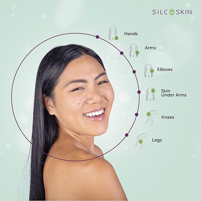 SilcSkin Hand & Body Treatment - Water-Based Hand & Body Lotion for Crepey Skin and Fine Lines - Uses Medical Grade Silicone for Deep Hydration - 2 oz (Pack of 2)