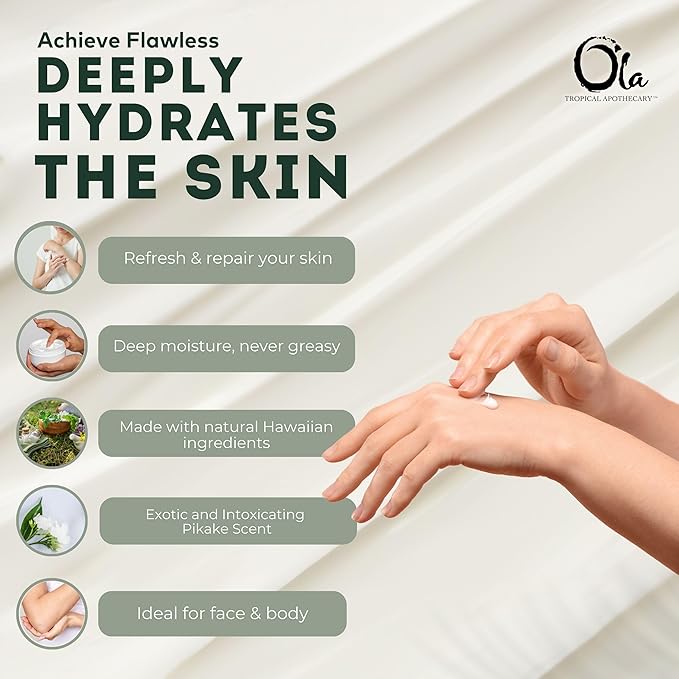 Ola Pikake Body Lotion with Pure Tropical Oils and Plant Extracts - 8.45 Fl Oz