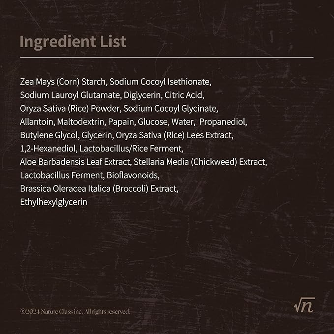 R60 Rice Enzyme Face Wash Powder – Exfoliating Facial Cleanser with Rice Bran Extract, Gentle Powder Wash for Sensitive Skin, Deep Pore Care, Korean Skin Care, Fragrance Free, 1.76oz