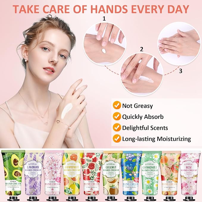 112 Pack Moisturizing Hand Cream Set, Christmas Gifts and Stocking Stuffers for Women, Bulk Hand Lotion Travel Size for Dry Cracked Hands, Mini Hand Cream for Mom Gifts, Teacher Gifts, Birthday Gifts