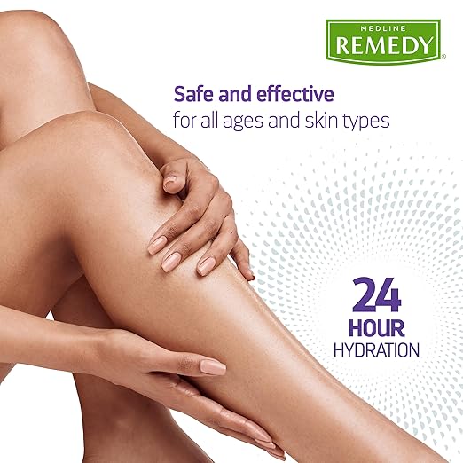 Medline Remedy Clinical Skin Cream Moisturizer, Unscented (4 fl oz), 12 Count Nourishing for Dry Skin, Paraben and Sulfate-Free Moisturizing Cream for Face and Body, Lotion for Sensitive Skin