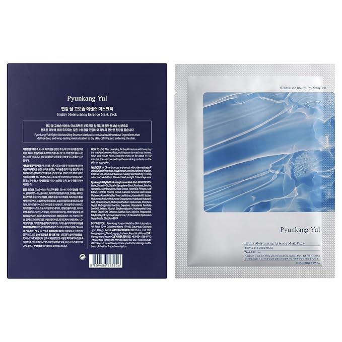 Pyunkang Yul PKY Highly Moisturizing Essence Mask Pack 25 ml / 0.85 fl.oz. x 10 EA