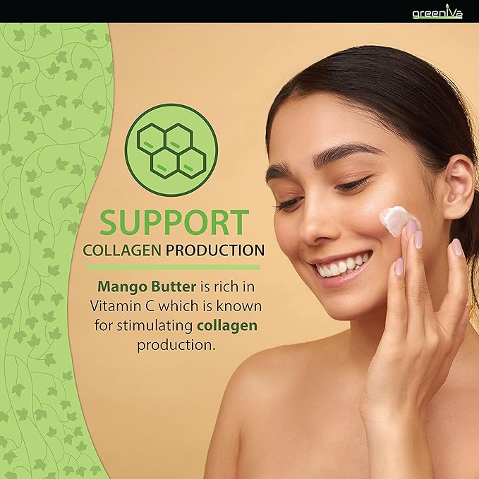 GreenIVe Deodorized Mango Butter Chuncks 100% Pure Raw Unrefined Natural Creamy Skin Hair Moisturizer Hydrating Body Butter Lotion Lip Balm Soap Making DIY Cosmetics Whipped Creams Food Grade 8oz