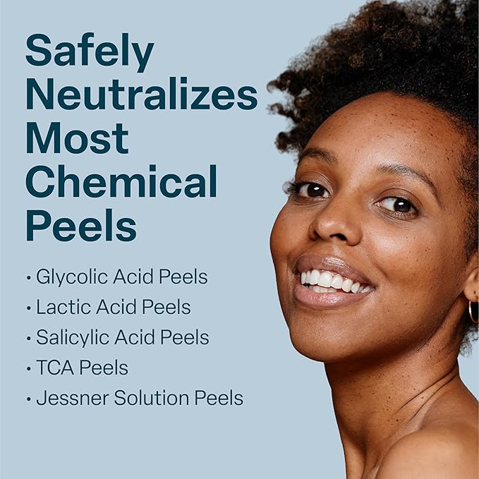 QRxLabs Chemical Peel Neutralizer Spray - Glycolic Acid Peel Neutralizer - pH Balancing Mist for Skin Care - Hydrating Toner for Facial Peels - 2 Fl Oz