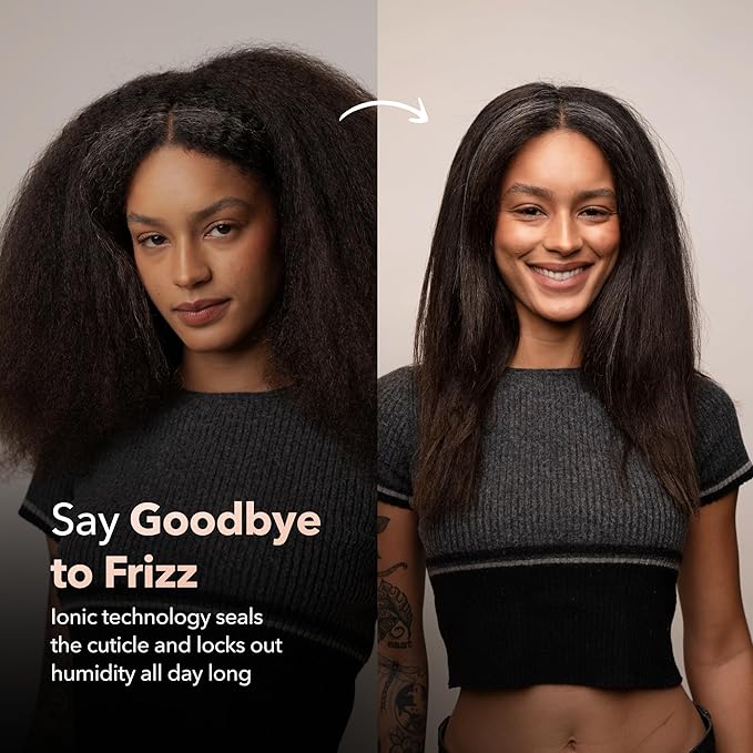 SRILabs StyleQ Flat Iron Hair Straightener Styler - GraphFlow Techonology, Negative Ions, Infrared Light Therapy, 12 Heat Settings for Straight, Smooth, Waves and Curls: All Hair Types