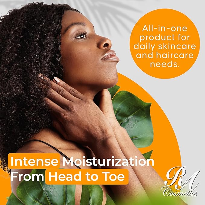 RA COSMETICS Whipped Shea Butter Frankincense - 6oz | 100% Pure & Natural African Shea Butter for Men & Women - Handcrafted Moisturizer with Essential Vitamins for Softer Lips, Healthier Skin & Hair