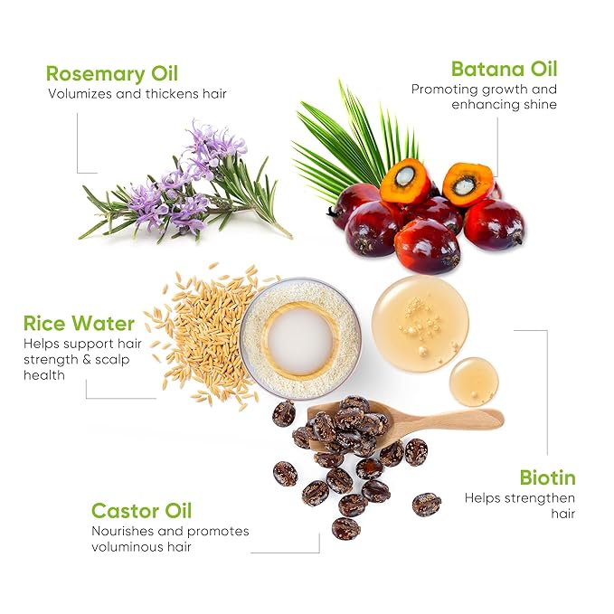 Svvimer Hair Growth Serum Spray - with Rosemary Batana Oil Biotin for Hair Loss and Thinning Hair - Thicker Fuller Hair for Women Men 2 Fl Oz (Pack of 1)