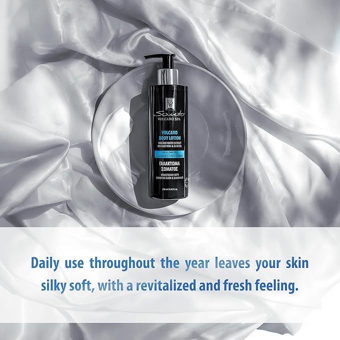 Volcano Body Lotion 250ml – Lightweight, Fast-Absorbing Hydration Body Moisturizer with Volcanic Water, Minerals & Organic Oils – Dry Skin Moisturizer for Softness, Nourishing & Revitalizing Skin