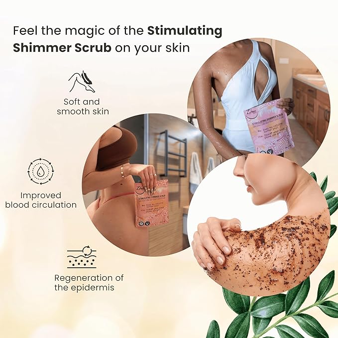 Pink Himalayan Exfoliating Body Scrub for Women – 100% Organic & Vegan, Salt Scrub Exfoliator for All Skin Types, Natural Body Exfoliating Coffee Scrub for Shower & Bath, Pink Salt Body Scrub