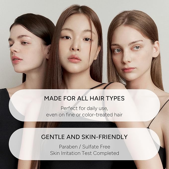 2-in-1 Korean Hair Perfume Oil & Serum with Moroccan Argan Oil & 12 Amino Acids for Dry, Damaged, Glass Hair Shine & Frizz-Control – Paraben & Alcohol-Free – White Floral Musk – 100ml / 3.38 fl oz