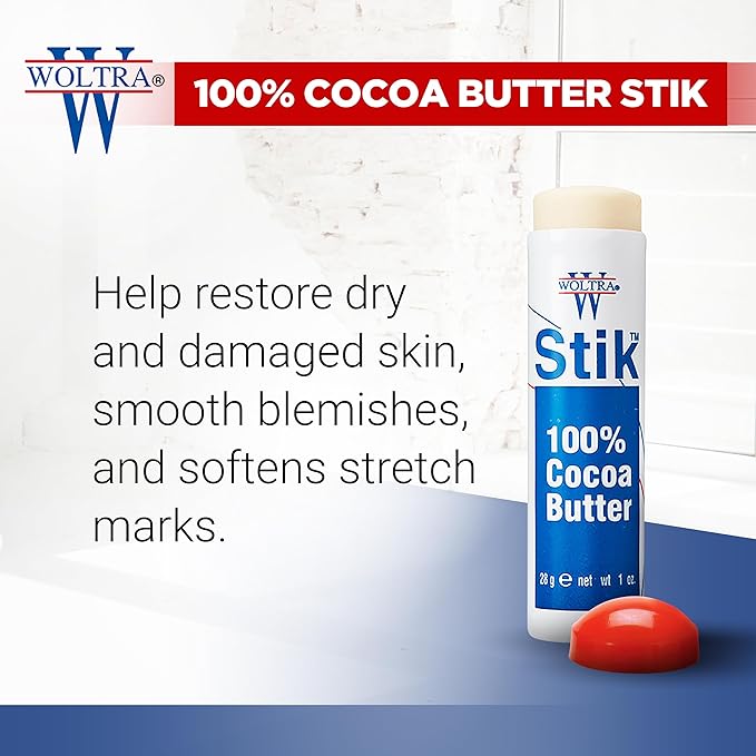 Woltra 100% Cocoa Butter Stik, 1 oz