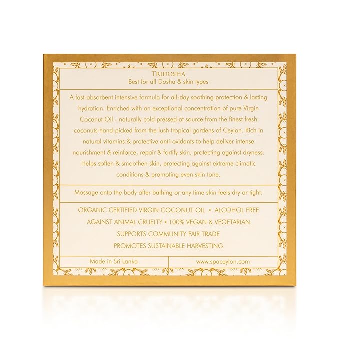 SPA CEYLON Virgin Coconut 30% Ultra Rich Body Cream | Hydrating | Suitable for all skin types