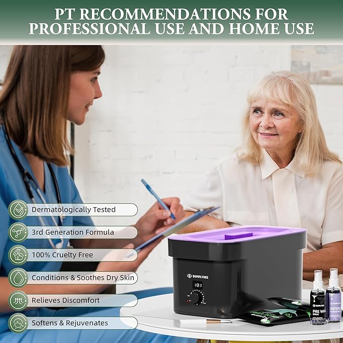 7000ml Paraffin Wax Machine for Hand and Feet-Black Hand Wax Paraffin Machine for Hands with 10pcs Aloe Vera Paraffin Bath Refills，Foot Care Kit,Moisturizing and Exfoliating