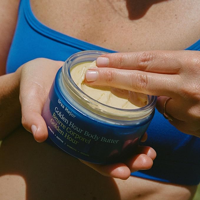Ursa Major Golden Hour Body Butter | Fast Absorbing Body Lotion | Provides Deep Hydration & Supports Skin’s Barrier | Rich Texture, Non-Greasy Finish | Vegan, Cruelty-Free, Non-Toxic | 6.7 ounce
