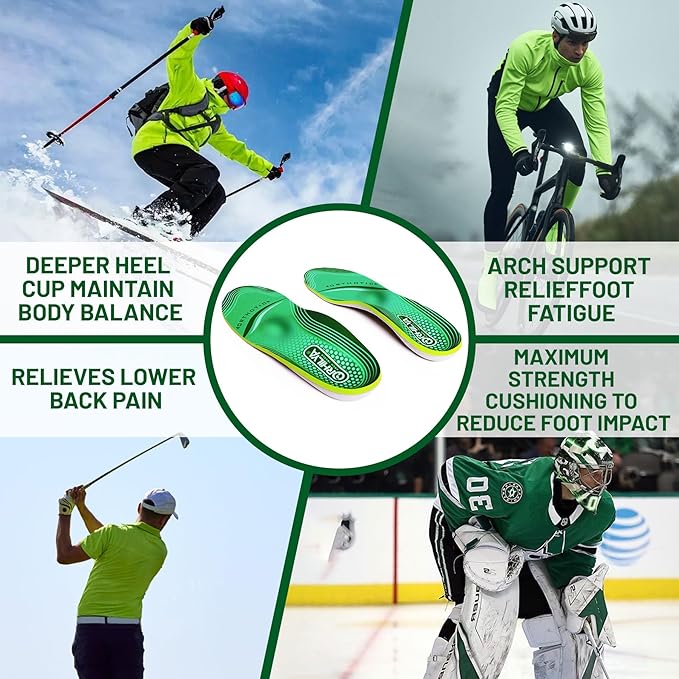 220lbs+ High Arch Support Insert Plantar Fasciitis Relief Metatarsal Pain Orthotic Insole for Men & Women Standing All Day, Flat Feet Heel Comfort Work Boot Shoe Inserts,240MM Size 5