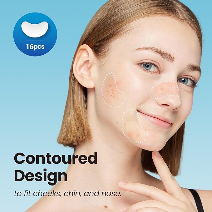 Ultra Invisible Dark Spot Patches & Large Pimple Patches Bundle for Post Acne Treatment – Day & Night Use, Hydrocolloid & Salicylic Acid Zit Stickers for Nose, Chin & Forehead – 96 + 16 Count Bundle