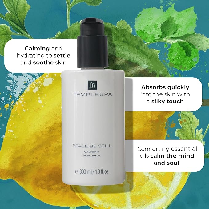 TEMPLESPA | TOP TO TOE SPA XL | Luxury Shower Gel, Shampoo, Conditioner and Calming Skin Balm Moisturiser, Natural Ingredients, Vegan 4 x 10 fl.oz.