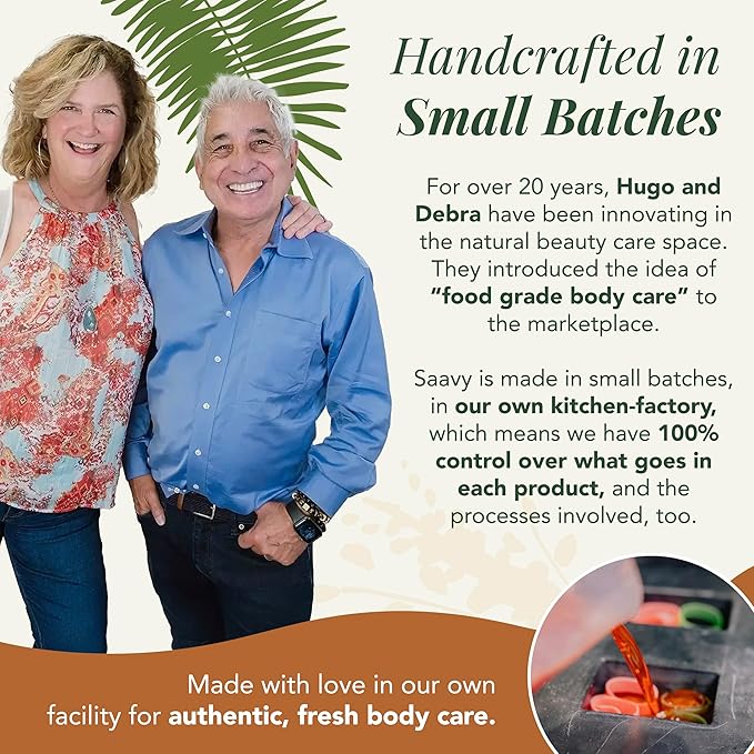 Saavy Naturals Body Cream Tropical Coconut Plant-Based Ingredients| Made In USA | Absorbent Shea Butter Vegan Formula, Thick and Creamy Body Moisturizer, Body Lotion for Dry Skin- 8.5 Fl Oz