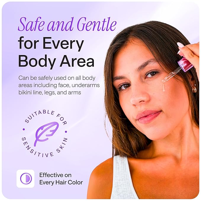 Cyperus Rotundus Skin Serum Oil, Natural Hair-Reducing & Shaving Oil for Women, Moisturising & Soothing for All Skin Types