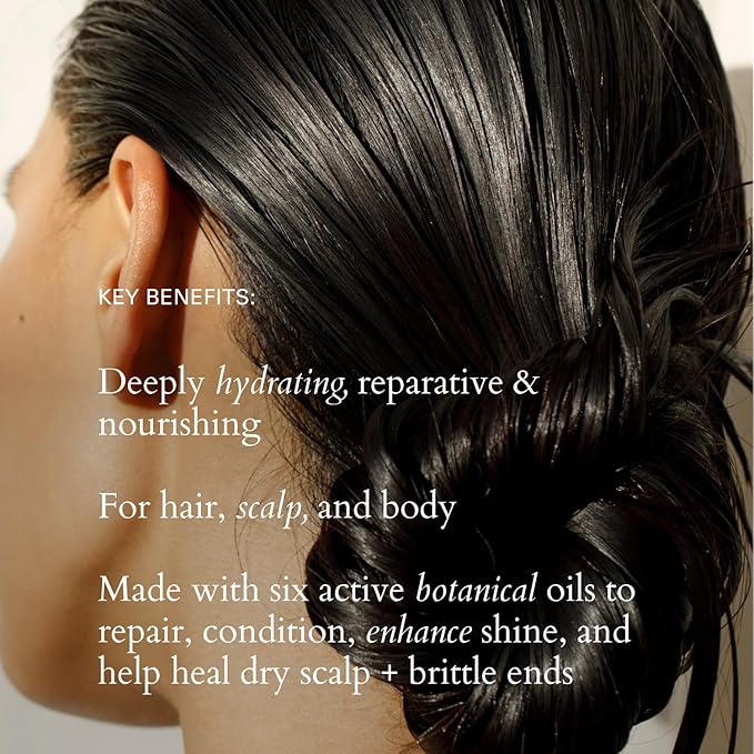 RŌZ Willow Glen Treatment Oil - Multi-Purpose, Organic Vegan Nourishing Oil for Hair, Scalp & Body, Vegan, Cruelty Free, 2 Fl. Oz. / 60 Ml