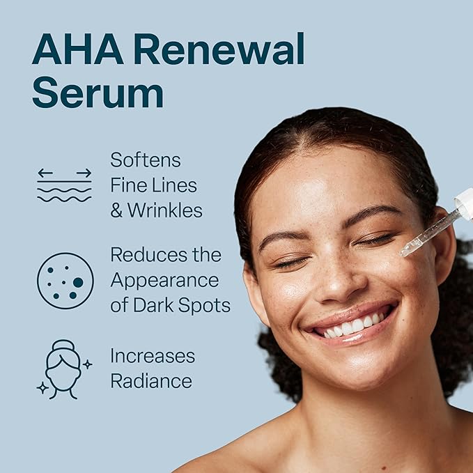 QRxLabs 15% Glycolic Acid Face Serum - Brightening Serum & Dark Spot Corrector - Gentle Face Exfoliator - Anti-Aging Skin Care for Fine Lines & Wrinkles - 1 Fl Oz