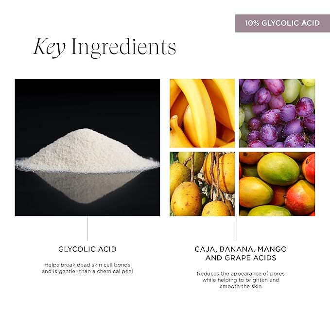 The Fixer AHA Resurfacing Gel Peel, Clarifying 10% Glycolic Acid Exfoliant Gently Regenerates and Renews, Vegan, 1 Oz