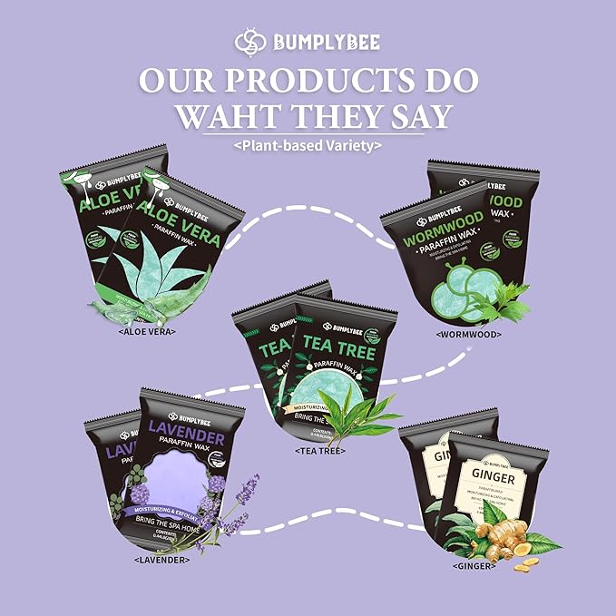 Paraffin Wax for Hand and Feet, 10 Pack Lavender Paraffin Wax Refills for Paraffin Wax Machine, Hand Wax Paraffin Wax Bath, Foot Wax Paraffin Bath, Moisturizing Hands Feet, Deep Hydration