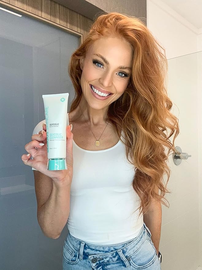 Serious Skincare Glycolic Acid Cleanser, Exfoliating Face Wash,10% Glycolic Acid, Deep Pore Purifying, Removes Makeup, Oil, and Impurities, Shave Prep, Anti-Aging for Women & Men 12 Oz & 4 Oz