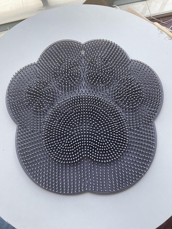 Foot Scrubber Mat for Use in Shower - Shower Foot Cleaner Dead Skin, Foot Massager Spa Mat for Men & Women to Soothe Achy Feet, Non Slip Suction Cups