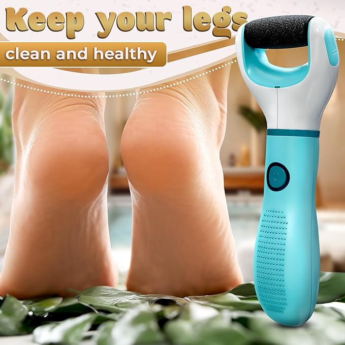 USB Rechargeable Electric Foot Callus Remover Tool – 3-Speed Foot Sanders for Feet (1800/2200/2800 RPM) with Replaceable Roller | 1200mAh, 70 Min Runtime – Pedicure Tools for Feet Smoothing