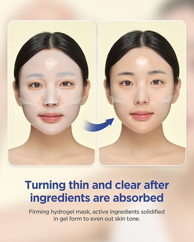 CKD Vita C Teca Blemish Shot Mask - Hydrogel Firming Face Mask Sheet with Pure Vitamin C & Centella Asiatica, Radiance, Relief for Dark Spots & Blemishes, 5 sheets