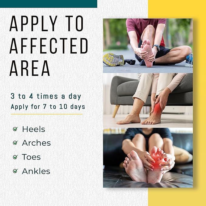 Real Time Pain Relief Foot Cream 4.4oz Jar | 15 Natural Ingredients: Menthol, Tea Tree Oil, Vitamin E & Emu Oil | Advanced Neuropathy Relief & Soothing Lotion for Tired, Swollen, Sore & Aching Feet