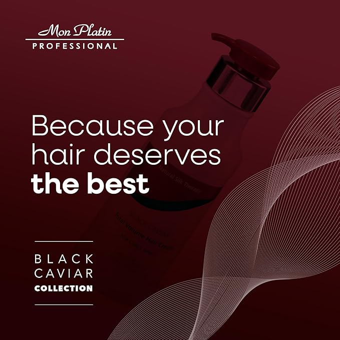 Total Volume Hair Cream for Curly Hair, Hydrating Formula with Black Caviar and Peach Extract, Sunflower & Cotton Oils, Anti-Frizz, Curl Enhancer for Volume Control, 400 ml