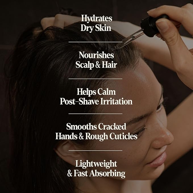 Black Wolf Sonic Scalp Head Massager & 100% Pure Argan Oil Bundle - Hair Care Products for Healthy Looking Hair & Scalp - Men's Shower & Bathroom Essentials Set