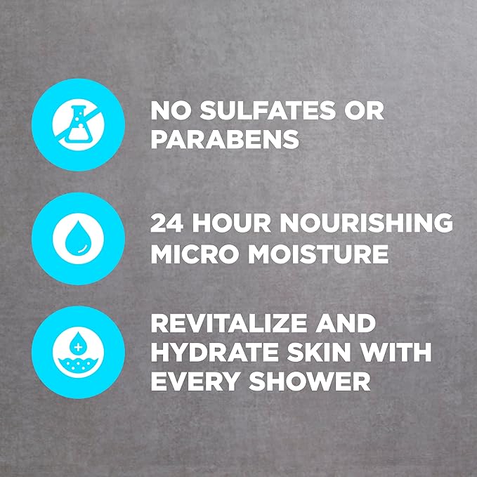 Dove Men+Care Relaxing Blue Eucalyptus + Birch Body and Face Wash with 24-Hour Nourishing Micromoisture Technology Body Wash for Men 30 oz