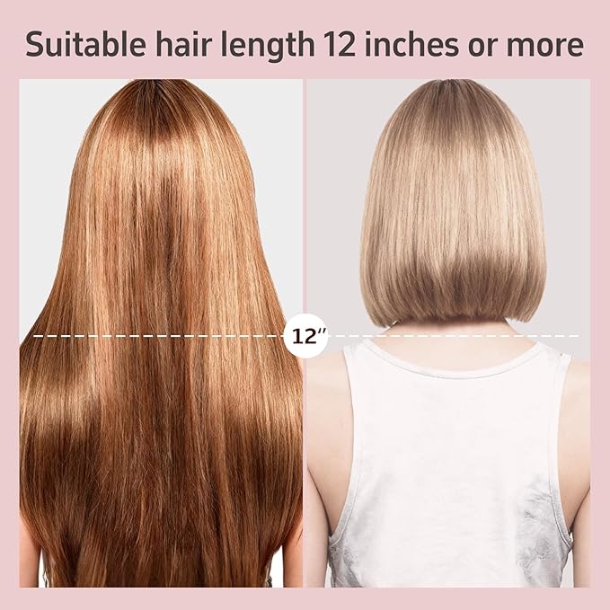 Hair Straightener - 2 in 1 Wet to Dry Hair Dryer and Straightener with High-Speed Airflow + Rapid Heat-Up + Customizable Temperature + LCD Display & Auto Shut-Off + No Heat Damage (Pure Gold)