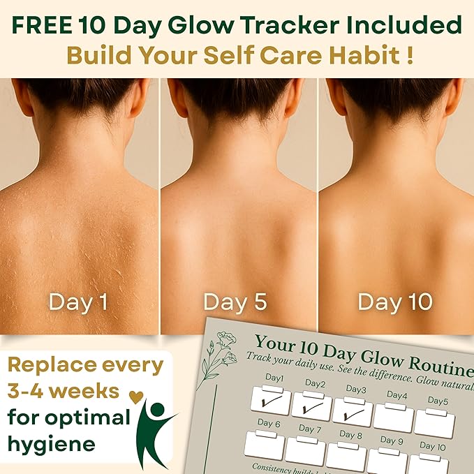 Christmas Gifts Premium 2 in 1 Egyptian 100% Natural loofah with Handle Back Scrubber for Shower and Massage exfoliating Body Scrubber for Women and Men Back Scratcher washers for Shower loofa