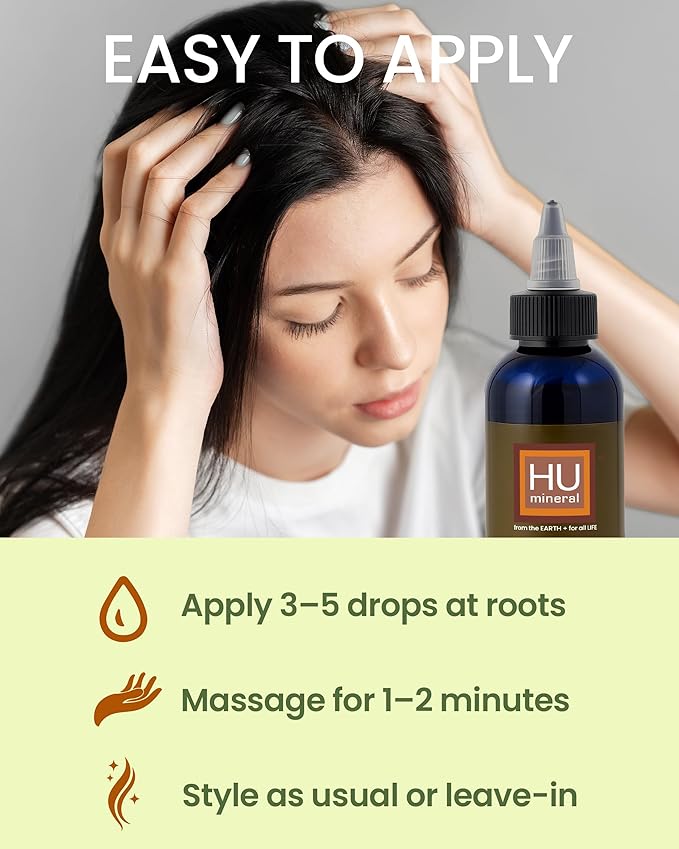 Healthy Hair Oil & Scalp Oil – Hair Oils for Hair Growth with Organic Coconut Oil, Peppermint, Tea Tree, Jojoba, Rosemary for Hair Growth & Lavender Oil – 4 oz