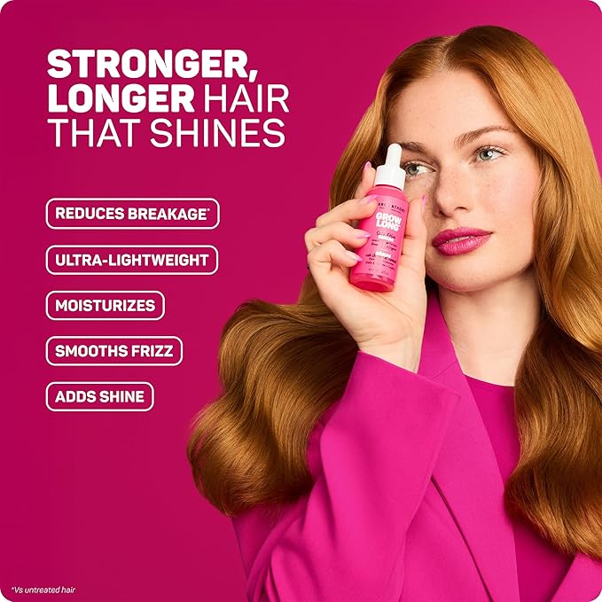 Marc Anthony Grow Long Scalp & Hair Serum - Anti-Breakage Formula Nourish, Strengthen & Hydrate Scalp & Hair Follicles - Natural Shine & Fuller-Looking Hair Strands from Root to Tip, 2 fl oz