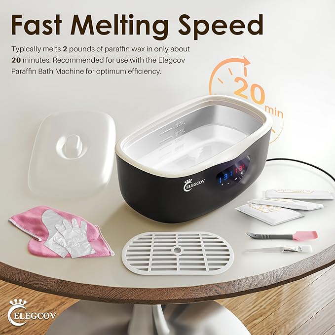 Paraffin Wax Refills-10 Pack Unscent Paraffin Wax for Hand and Feet, Parrafin Wax Blocks for Wax Machine, Parafin Wax Bath, Relieves Muscle Fatigue, Deeply Hydrates, Moisturizes and Nourishes