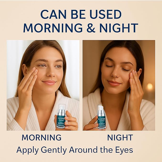 Exosome Eye Serum – Advanced Anti-Aging Eye Treatment for Puffiness, Dark Circles & Fine Lines – Brightening, Smoothing & Hydrating Undereye Skin Care for a Youthful Look – 15ml